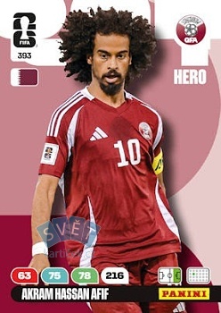 Akram Hassan Afif Qatar Panini FIFA World Cup 2026 Adrenalyn XL #393